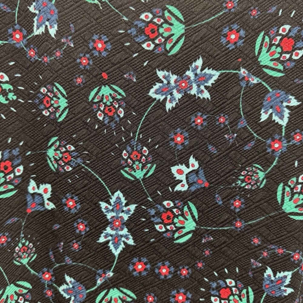LuLaRoe Size XL Floral Pleated Fit & Flare Stretch Short Sleeve Dress‎ w/Pockets - Picture 4 of 8